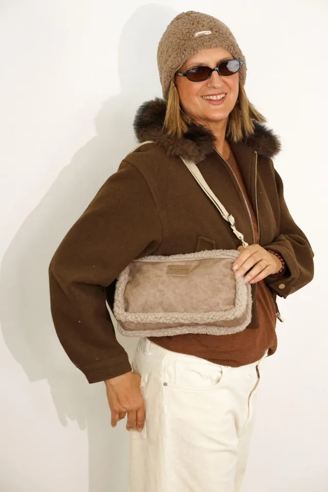De La Mur Noce Doble Faz veske beige 26cm