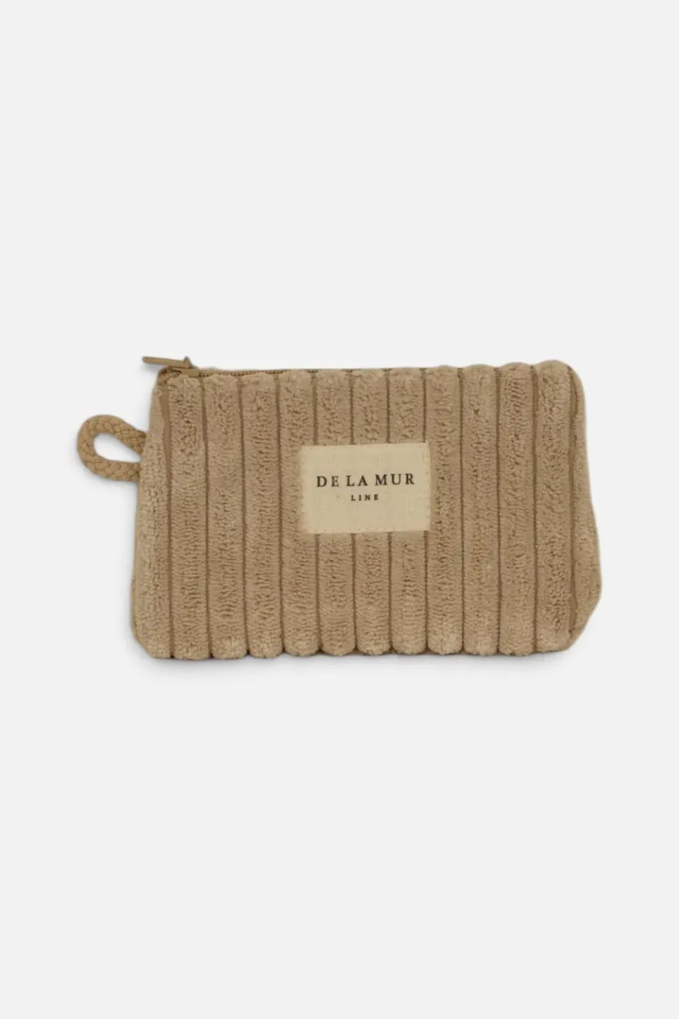 De La Mur Moka pung kordfløyel beige 12 cm