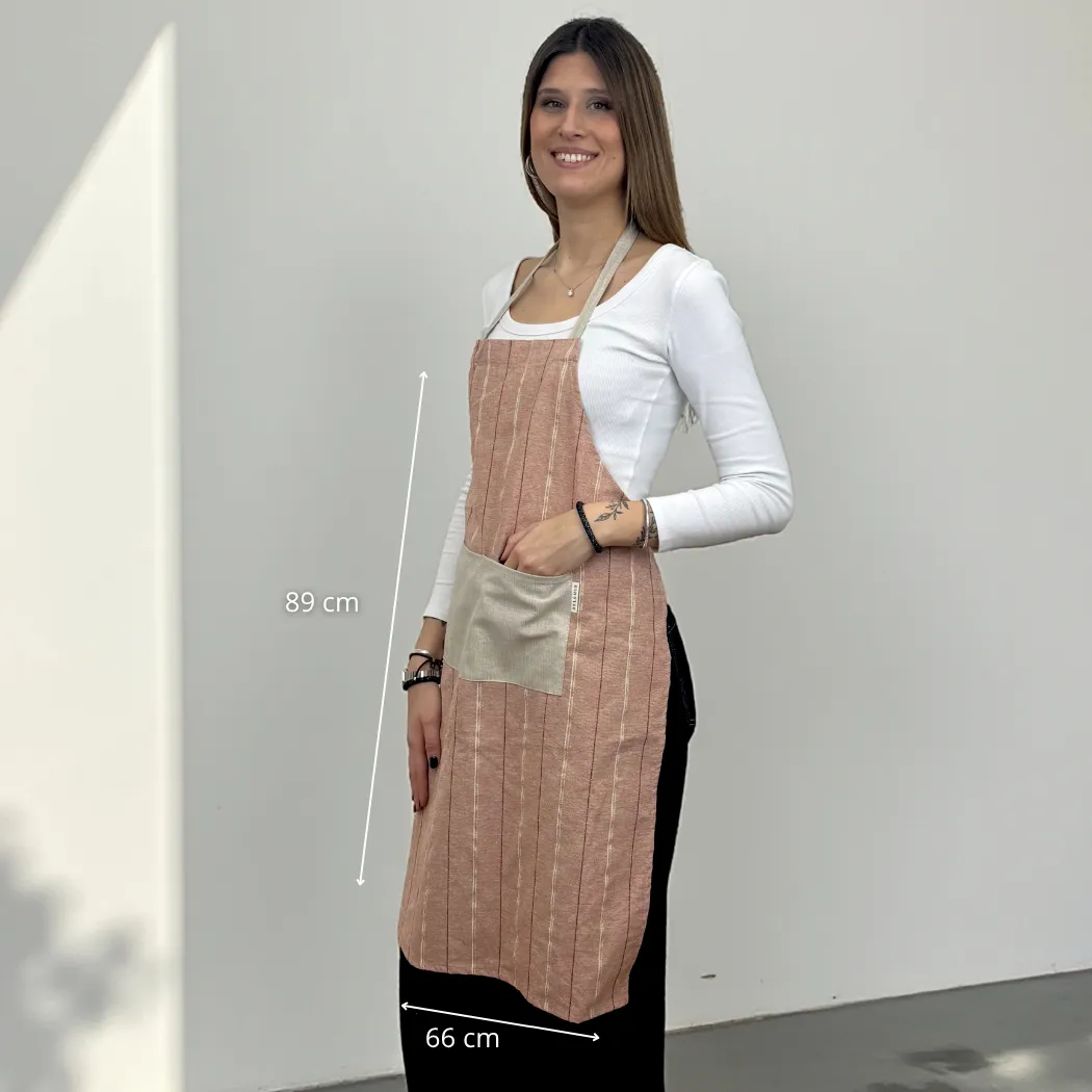 De La Mur Galea forkle rosa stripet 66x89