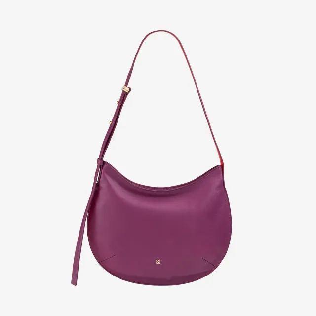 DuDubags Hispani hobo skulderveske fucsia skinn