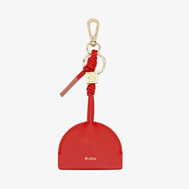 DuDubags Santorini nøkkelring i skinn red flame elegant