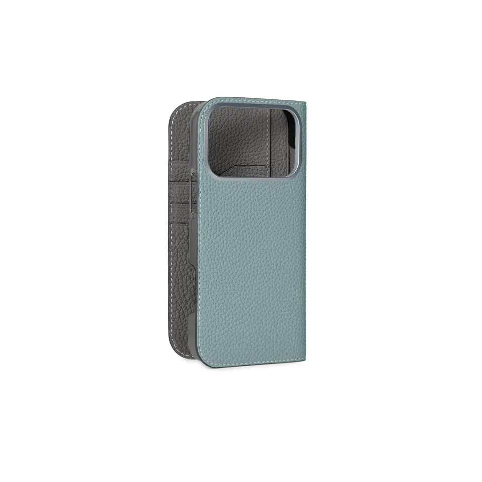 Bonaventura iPhone 17 Pro Max etui Smoky Mint krympeskinn