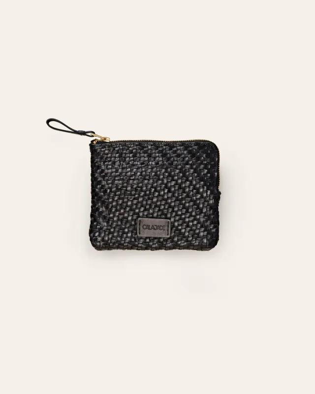 Cala Jade Batu XS pouch svart sminkepung skinn