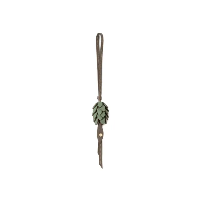 Bonaventura Pine Cone veskecharm grønn etoupe