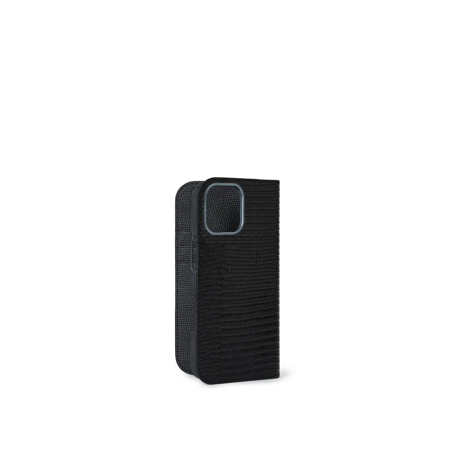 Bonaventura iPhone 16 Pro veske skinn Svart øgle