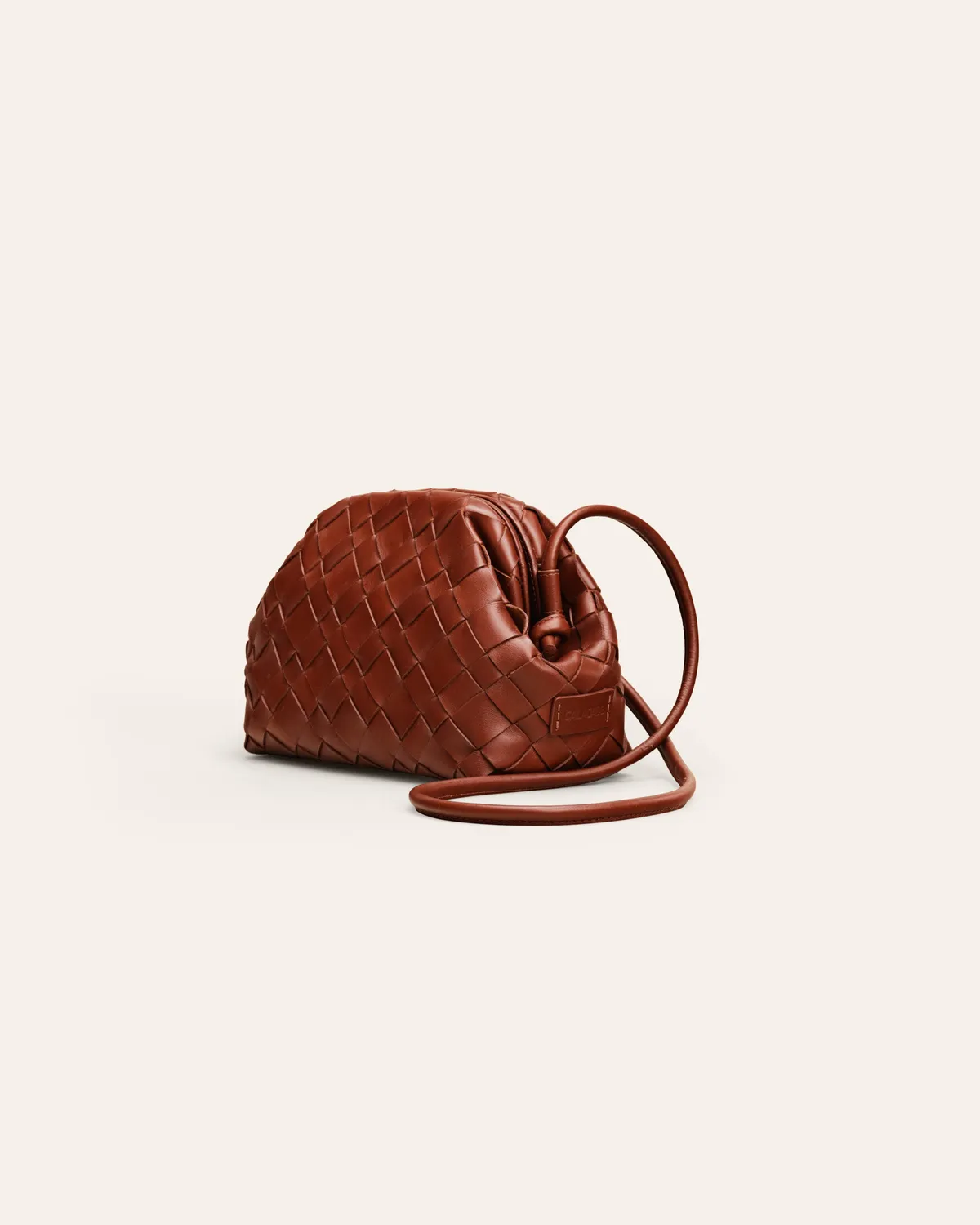 Calajade Aimee clutch nutmeg flettet skinn