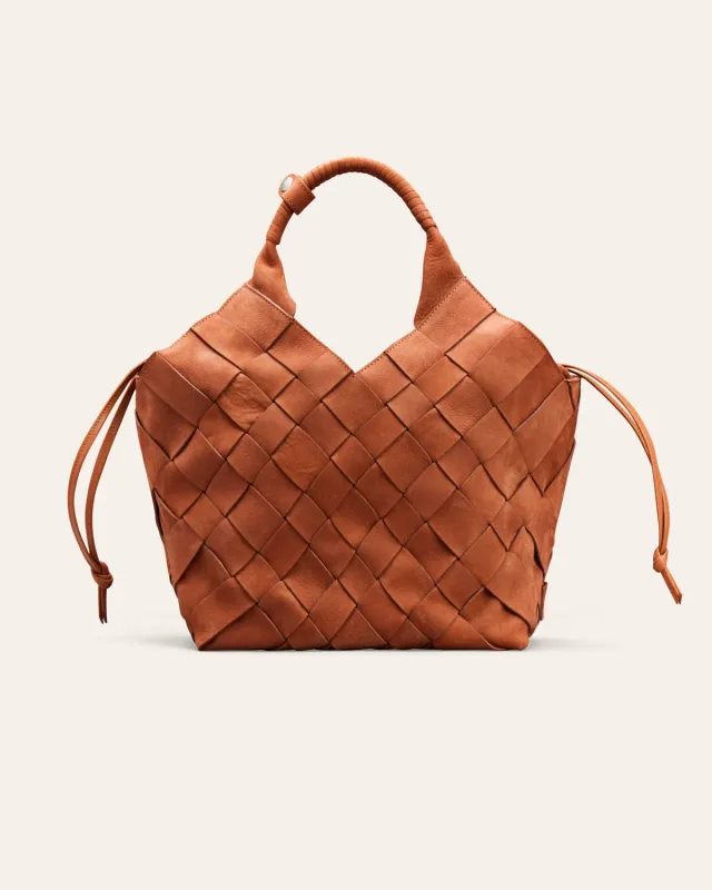 Calajade Misu L skulderveske sun burn nubuck skinn