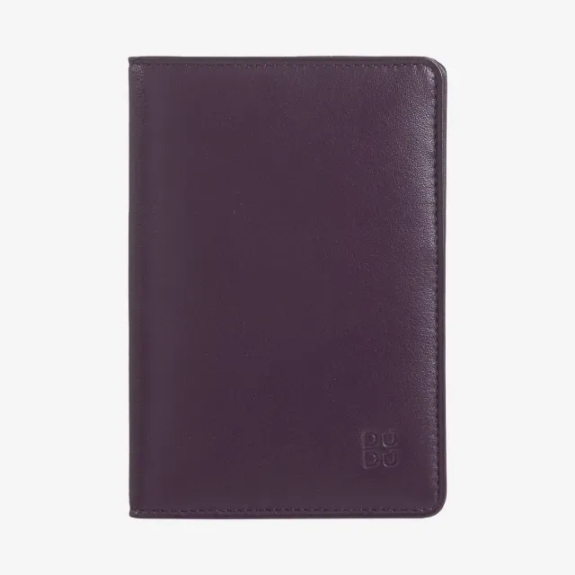 DuDubags Paul passholder deep purple ekte skinn RFID