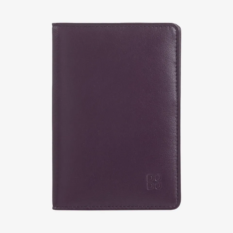DuDubags Paul passholder deep purple ekte skinn RFID