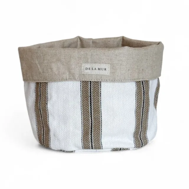 De La Mur Pon Medium oppbevaringskurv stripet 18 cm