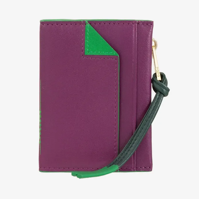 DuDubags Sibilla kortholder dame fuchsia skinn