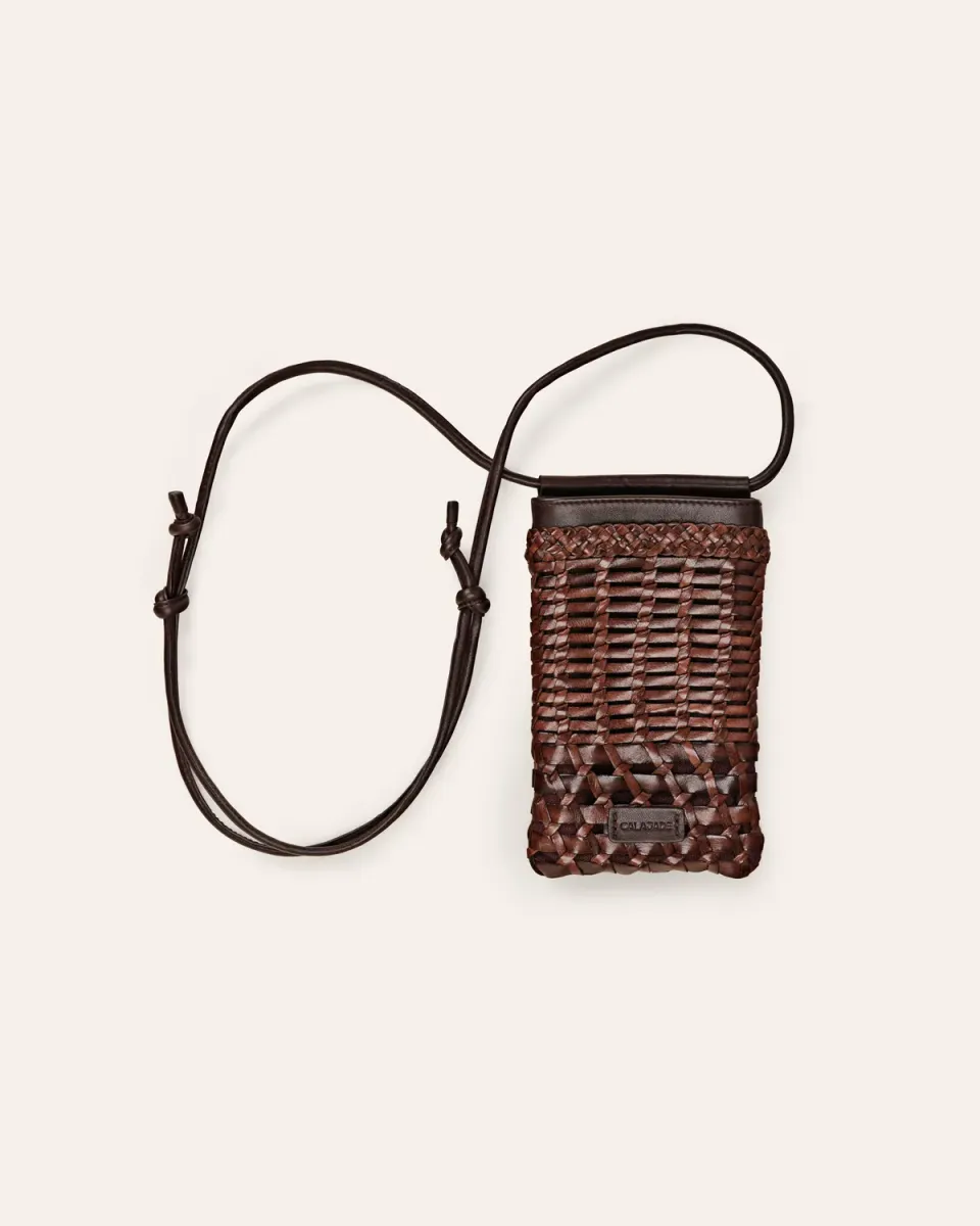 Cala Jade Mia crossbody umber twill bøffelskinn