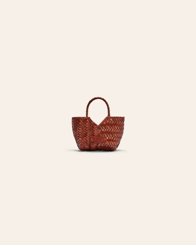 Cala Jade Humi Micro veskecharm nutmeg bøffelskinn