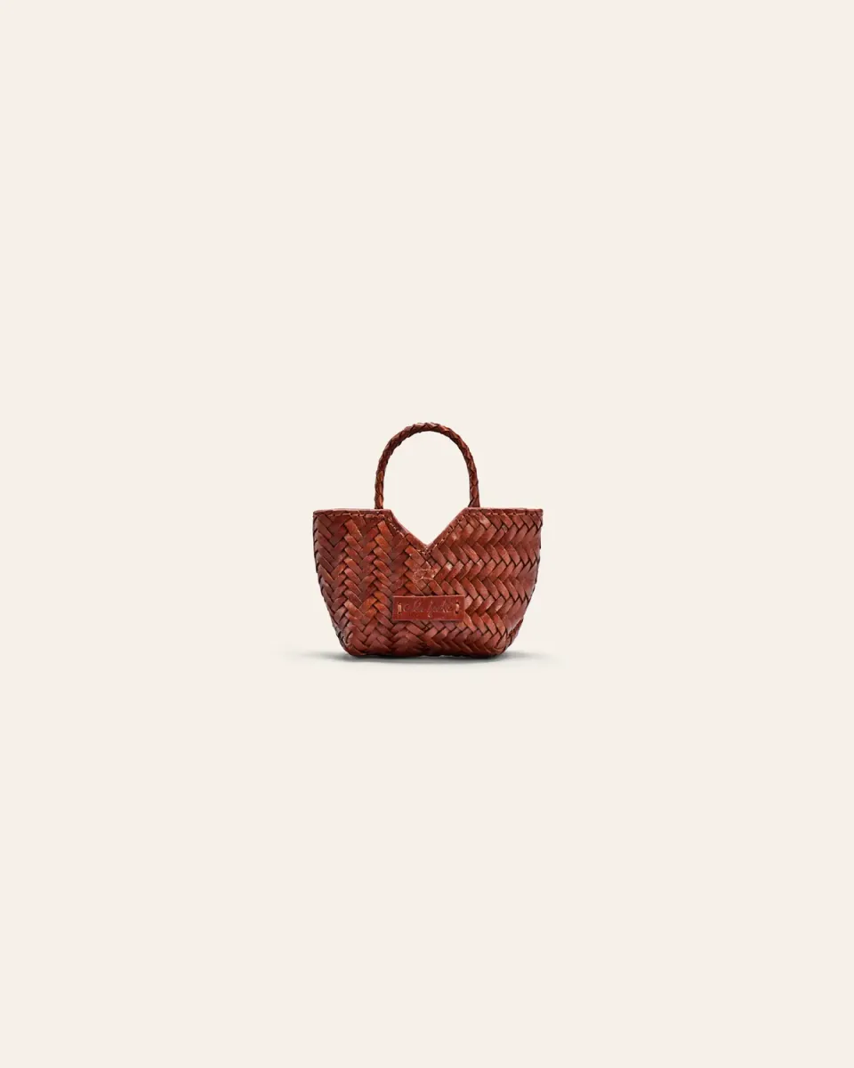 Cala Jade Humi Micro veskecharm nutmeg bøffelskinn