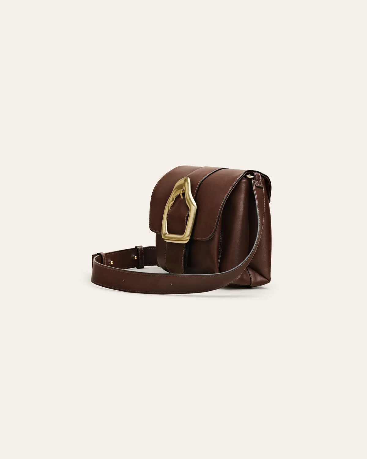 CALAJADE NAMI MINI crossbody pecan kuskinn