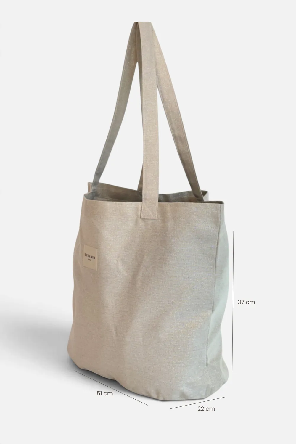 De La Mur Oro shopper beige gull stor