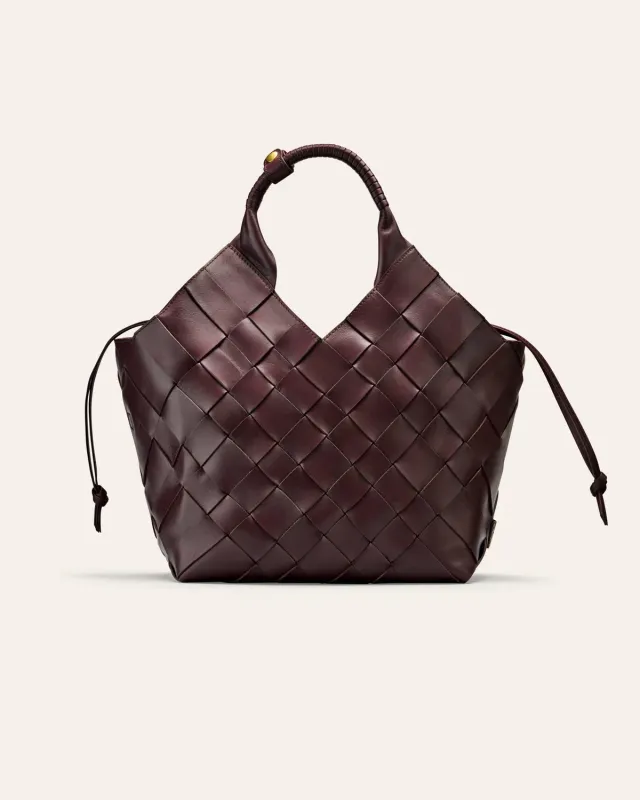 Cala Jade Misu L skulderveske fudge 16" laptop skinn