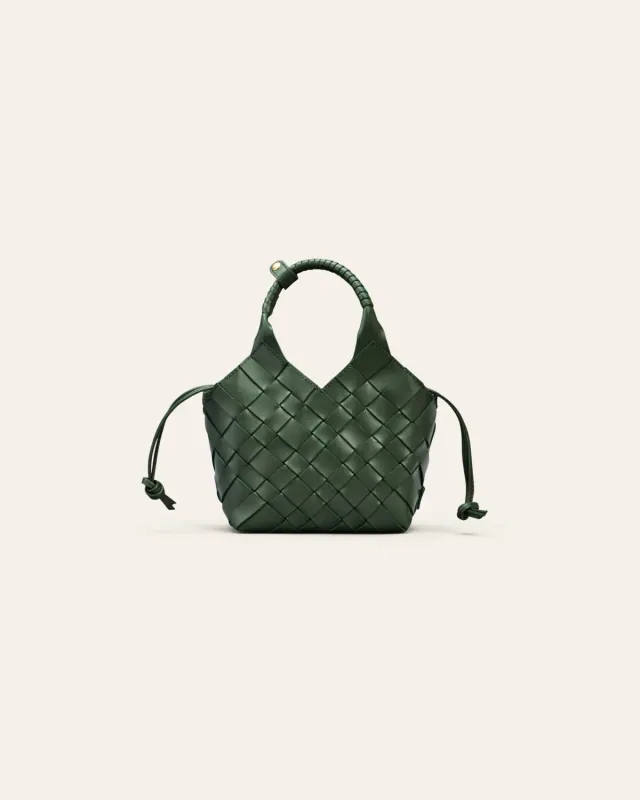 CALAJADE MISU MINI crossbody ever green skinn