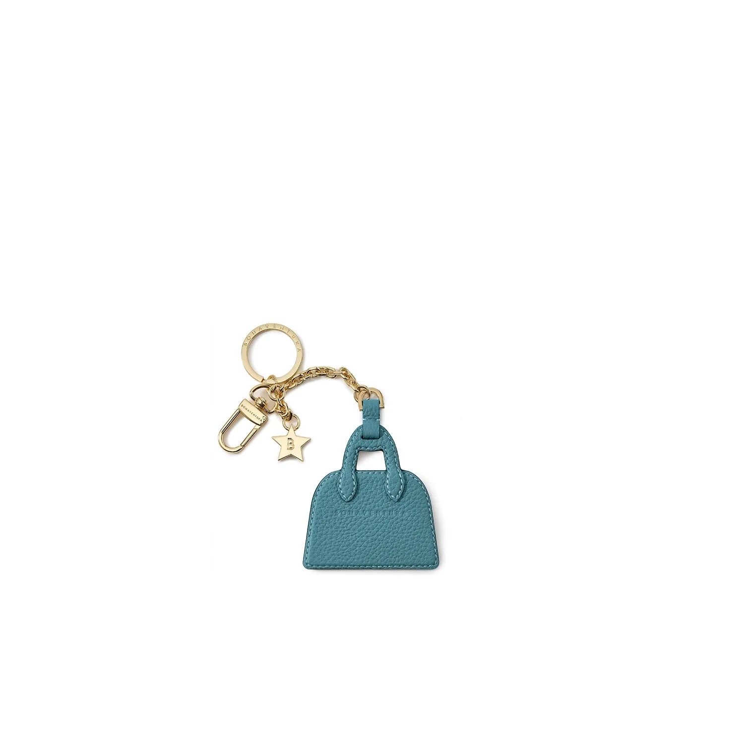 Bonaventura Emma Bag nøkkelring Greige Shell Pink skinn