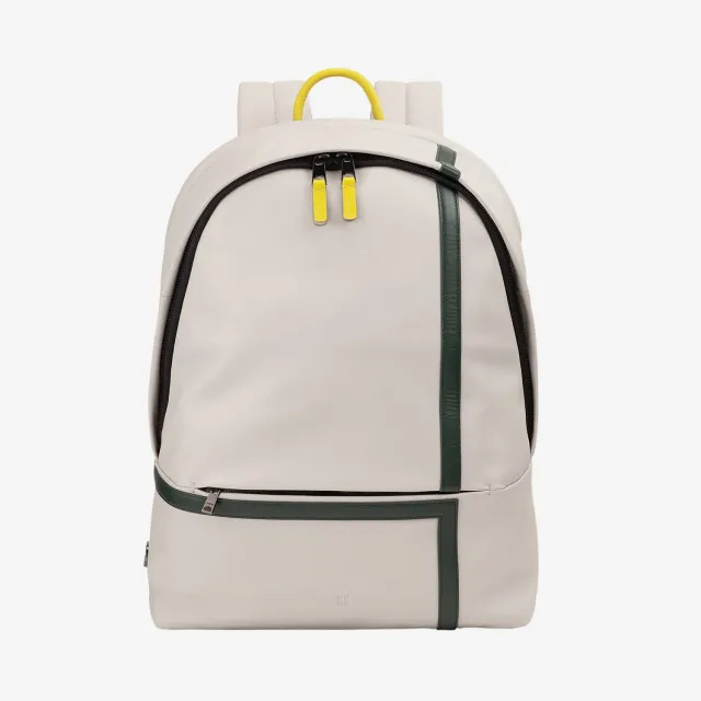 DuDubags Casablanca ryggsekk pearl ekte skinn laptop