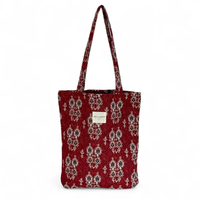 De La Mur Tinta liten totebag 34x37 burgunder