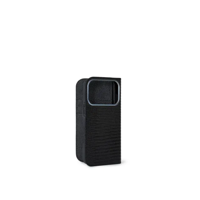 Bonaventura iPhone 16 Pro veske skinn Svart øgle