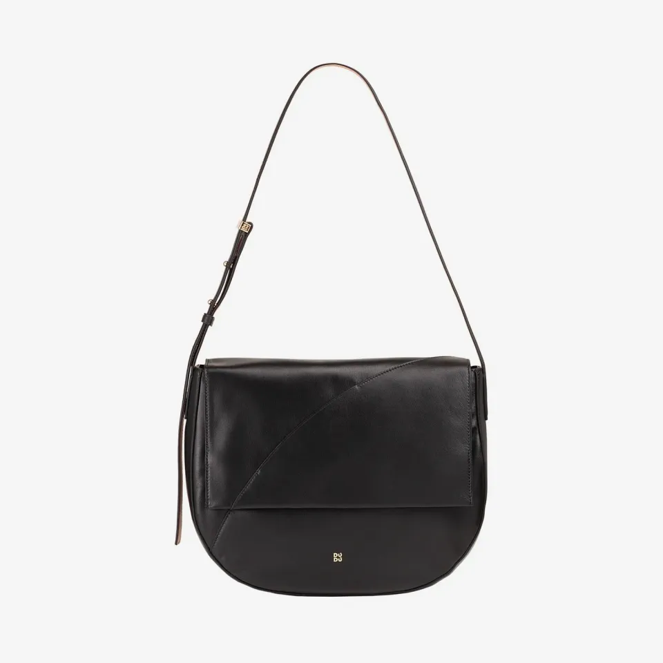 DuDubags Formentera skulderveske perle skinn