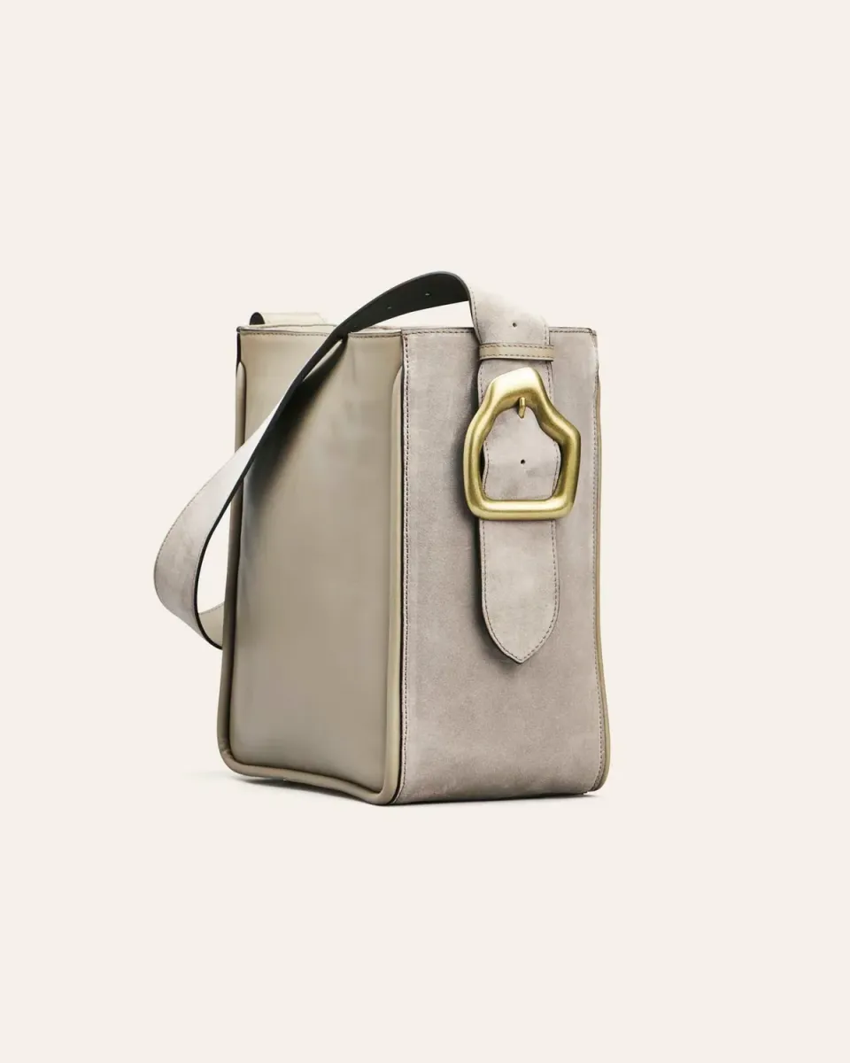 Cala Jade Masago tote putty semsket skinn 14" 