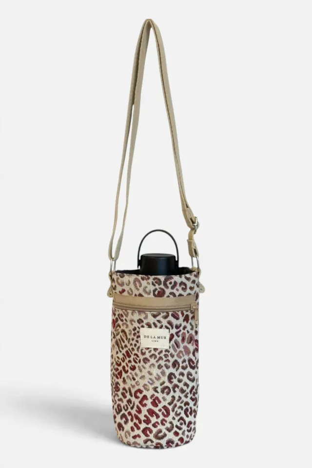 De La Mur Talco flaskeveske 1,5L rosa leopard