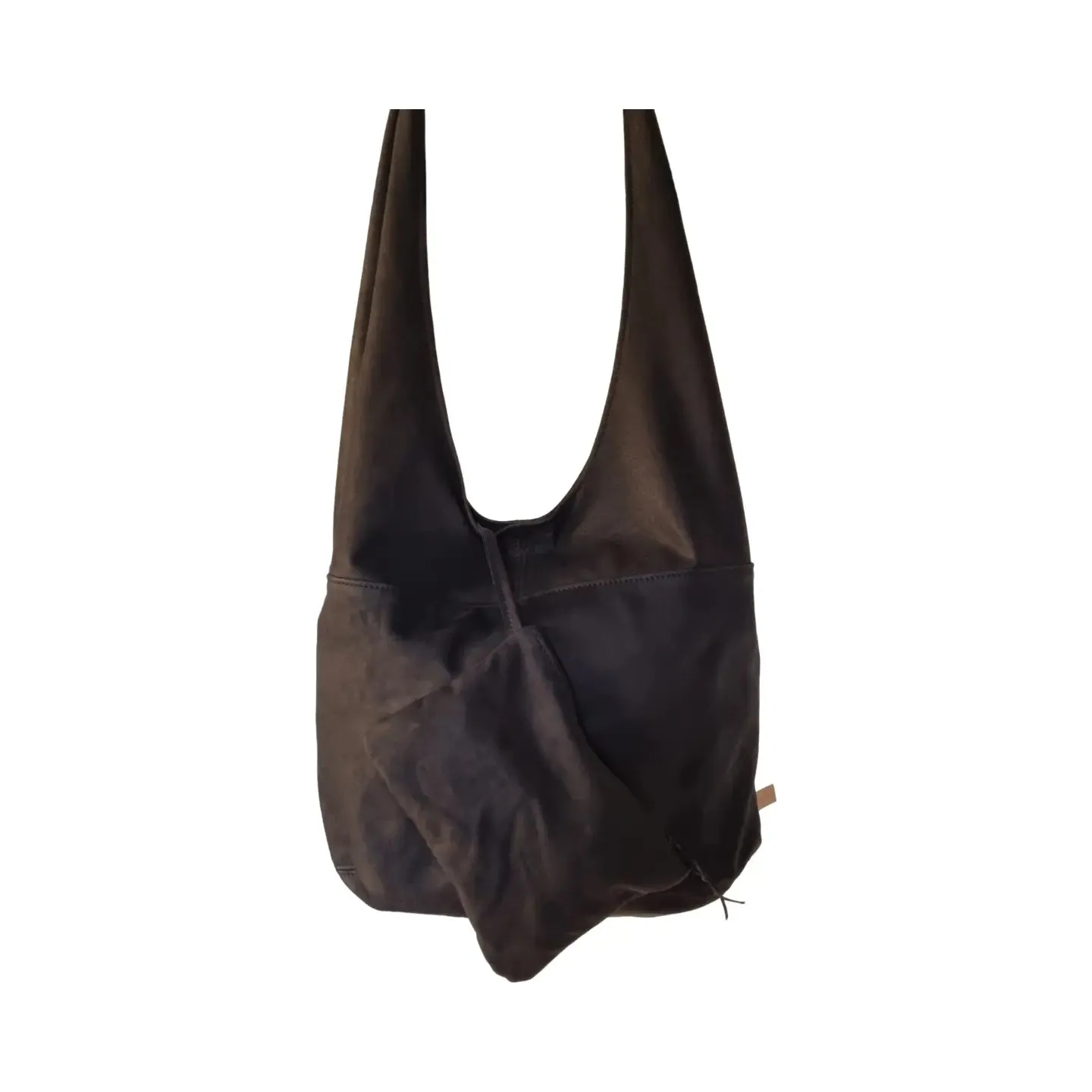 Julia Stray Stor myk skinnveske 33x29 brun