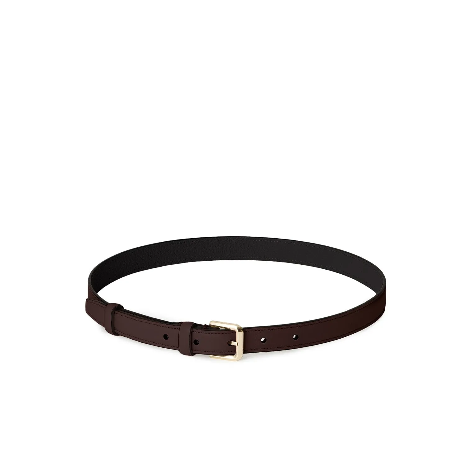 Bonaventura Spennebelte firkantet belte 80 cm etoupe-clay skinn