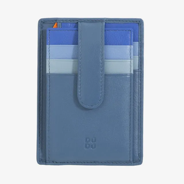 DuDubags Timor kortmappe denim blue skinn unisex