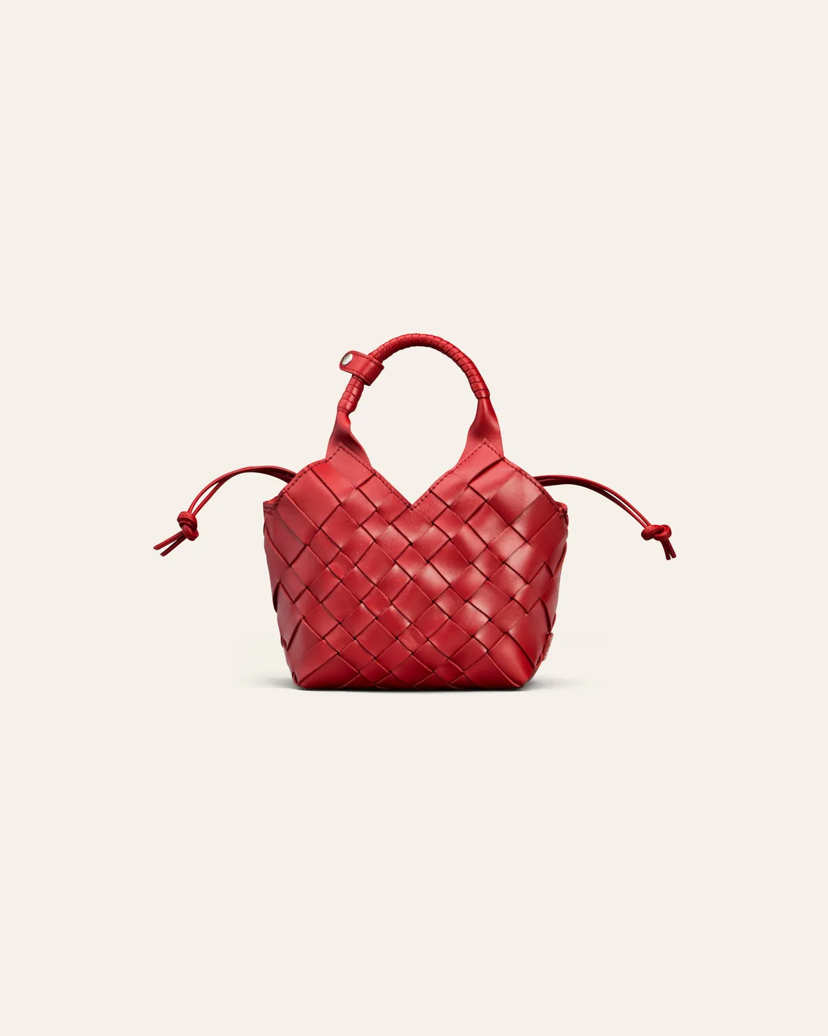 Cala Jade Misu Mini crossbody lepperød skinn