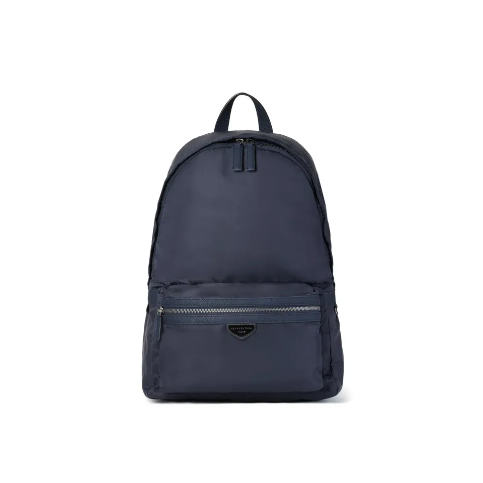 Bonaventura Celeste Zip ryggsekk nylon navy etoupe