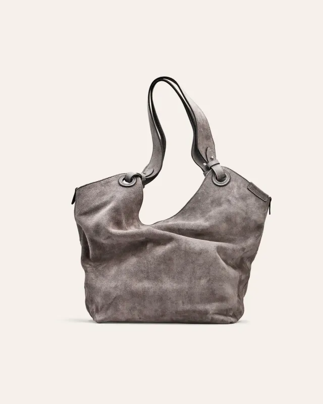 CALAJADE Soho skulderveske putty semsket skinn