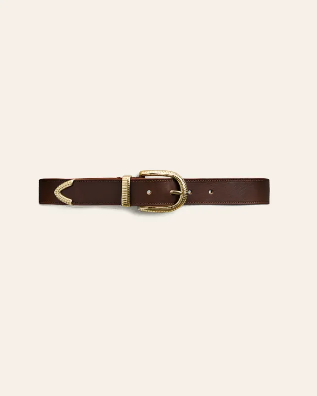 Calajade Crubel belte Umber kuskinn gull