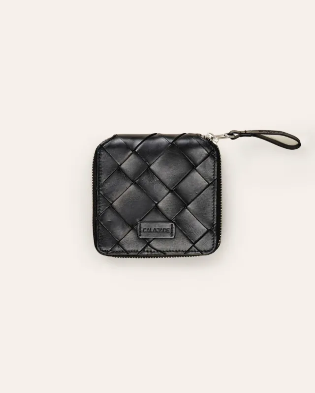 Calajade Iggi lommebok svart nubuck skinn