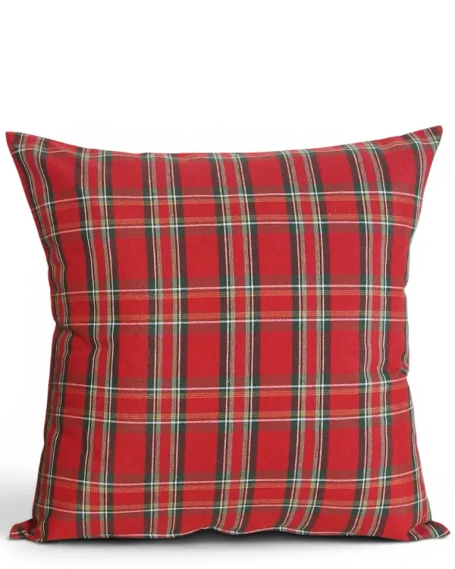 De La Mur Scot 1 putetrekk 45x45 rødrutet