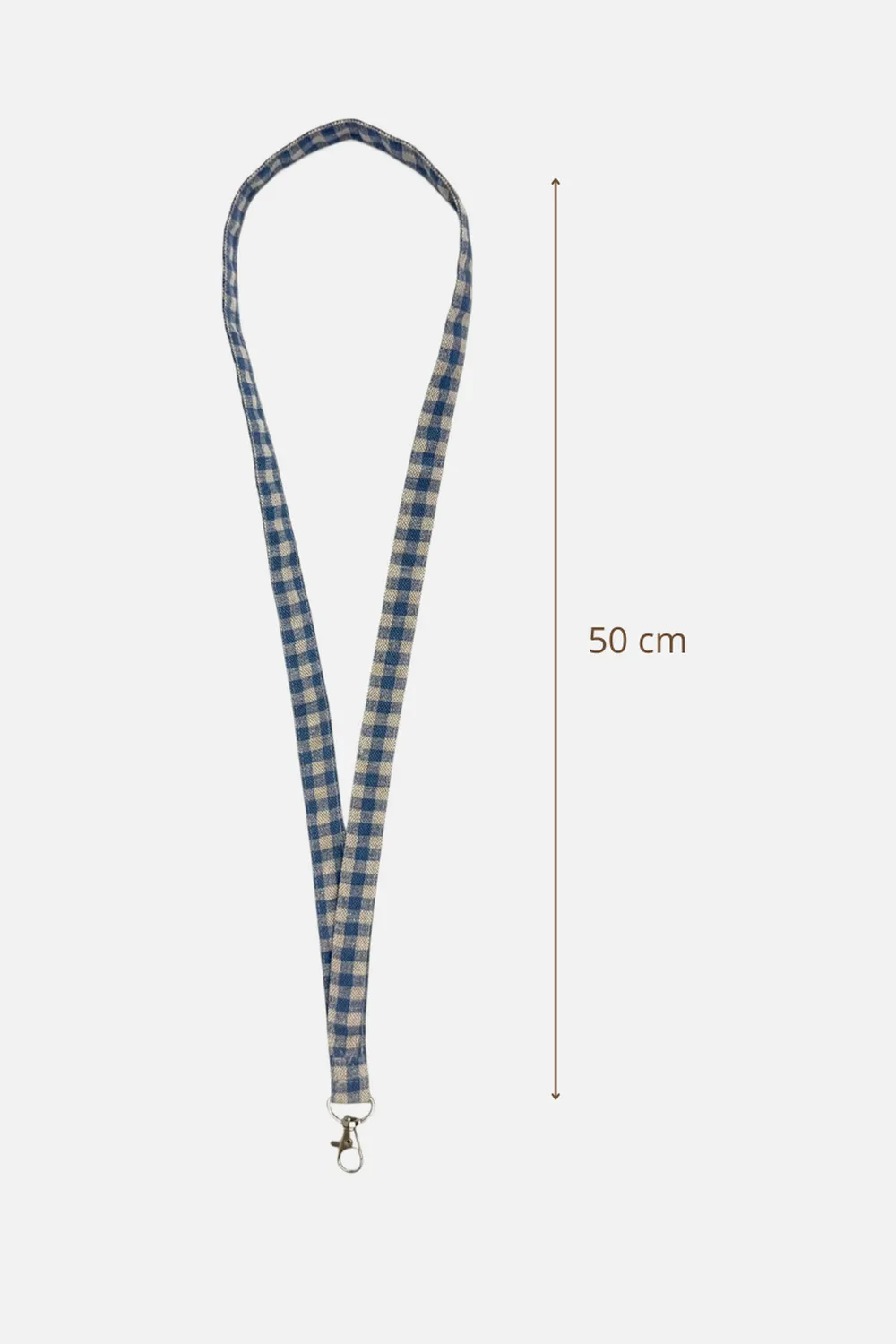De La Mur Brisa nøkkelreim 55 cm blå rutet