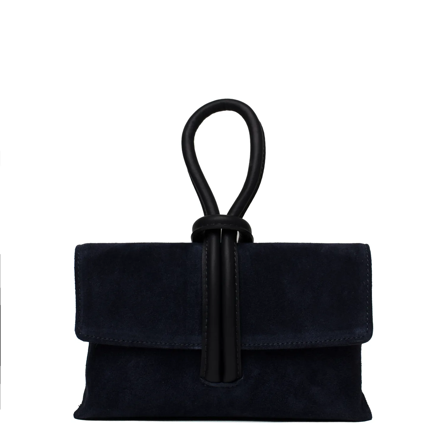Latalia Barletta clutch mørkeblå mocka