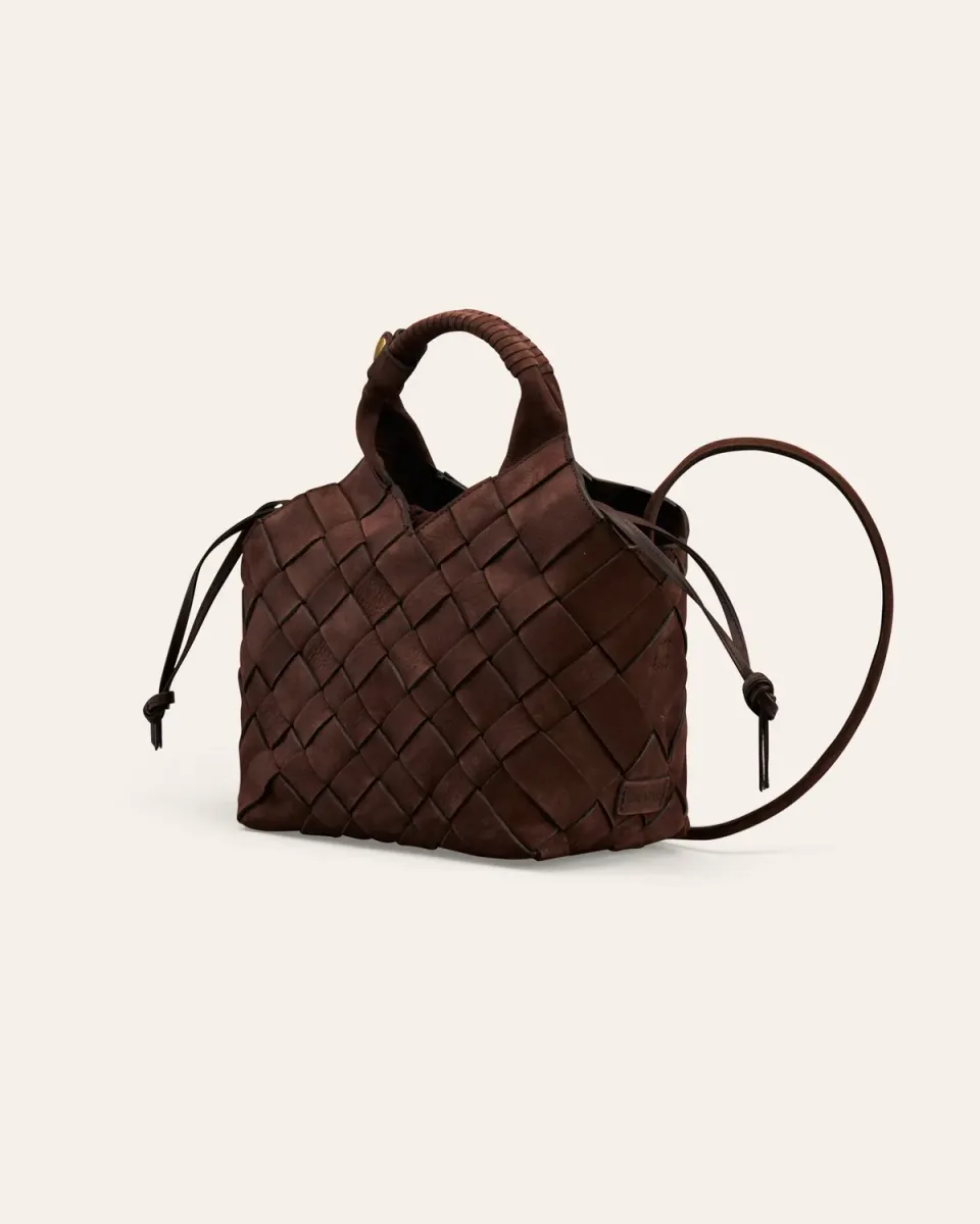 Calajade Misu skulderveske Umber Nubuck medium skinn