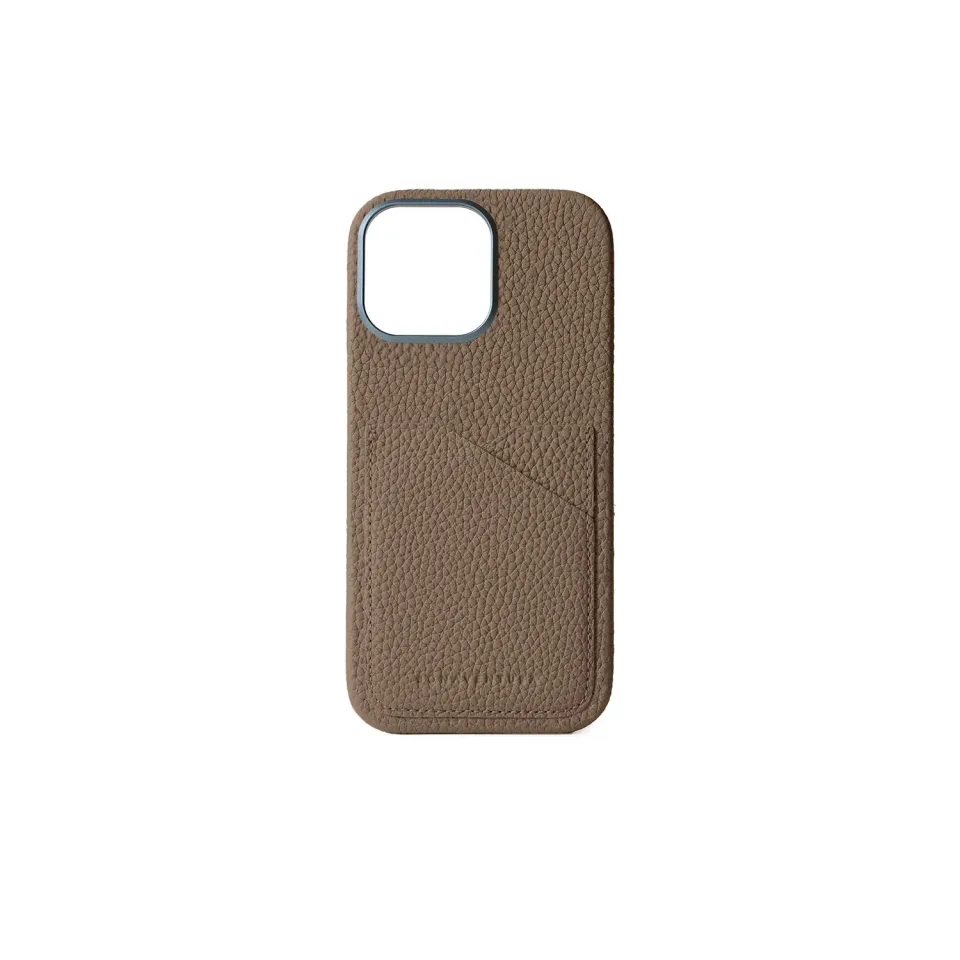 Bonaventura iPhone 16 Pro Max deksel etoupe skinn