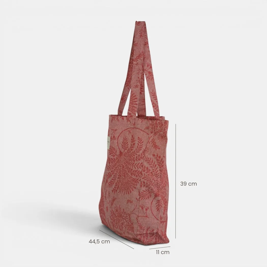 De La Mur Ulha mellomstor tote bag korall blomst