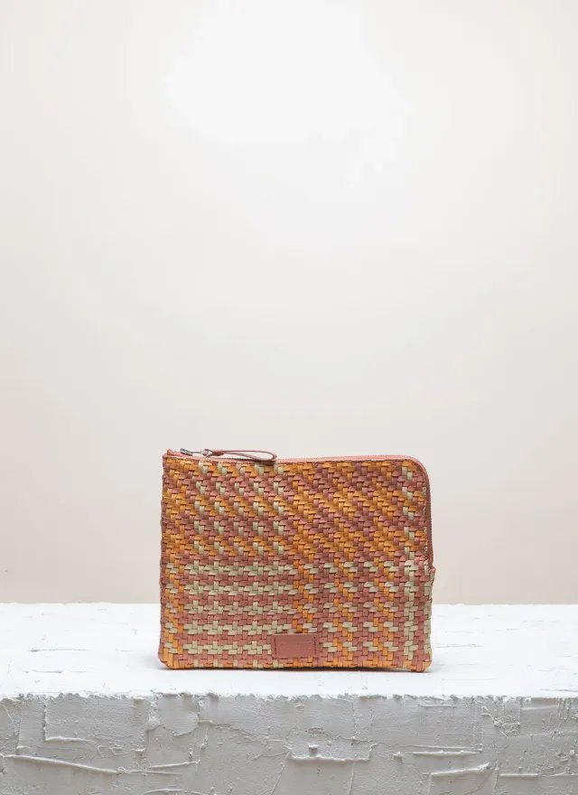 Calajade Batu S clutch Lima Twill skinnmappe 11"