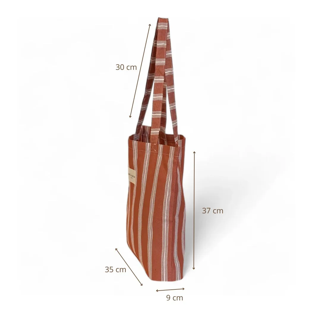 De La Mur Mineo totebag stripet 34x37 cm