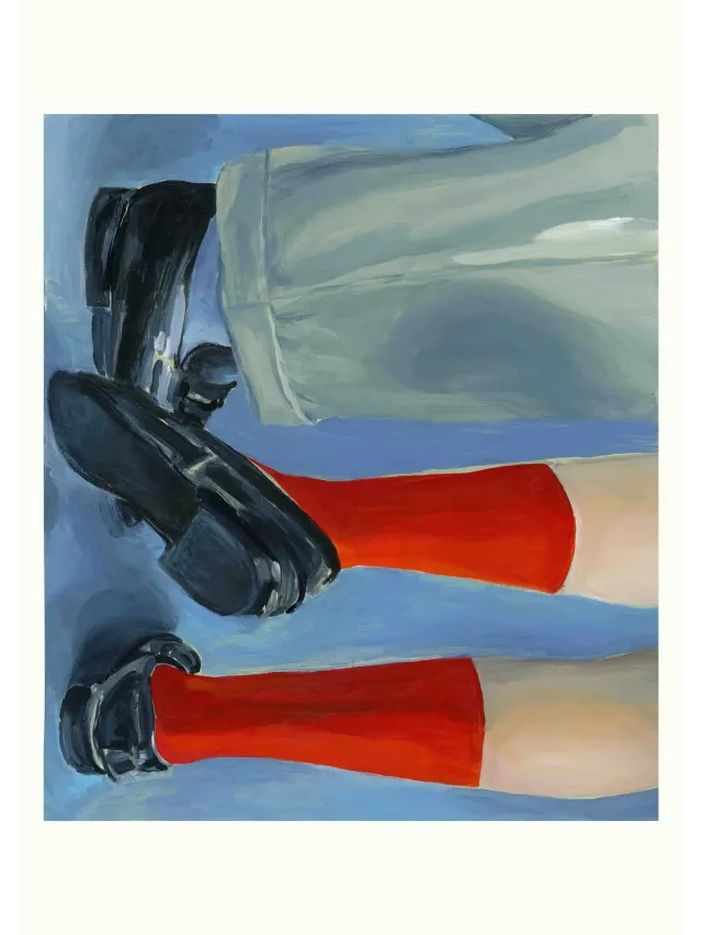 Calajade Dancing Socks kunsttrykk 30x40 signert