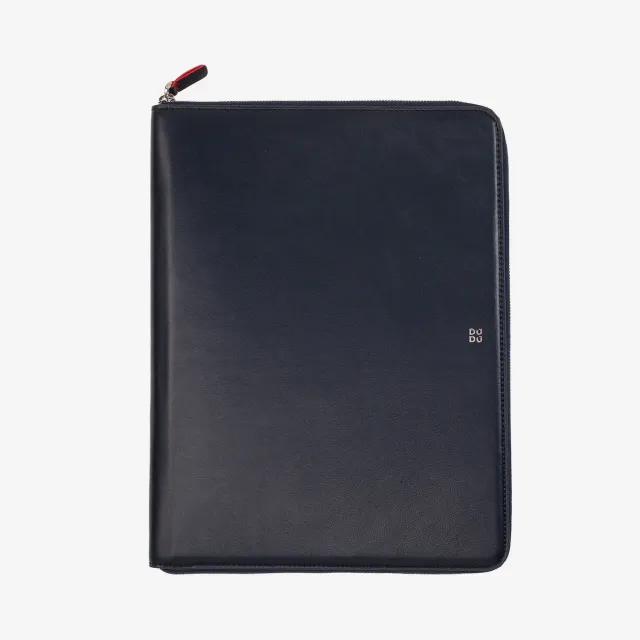 DuDubags Document Holder dokumentmappe navy skinn A4