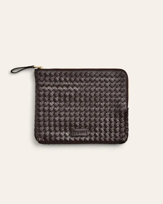 Cala Jade Batu S clutch black dama saueskinn