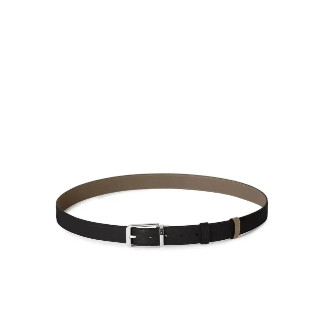 Bonaventura vendbart belte 30 mm svart etoupe