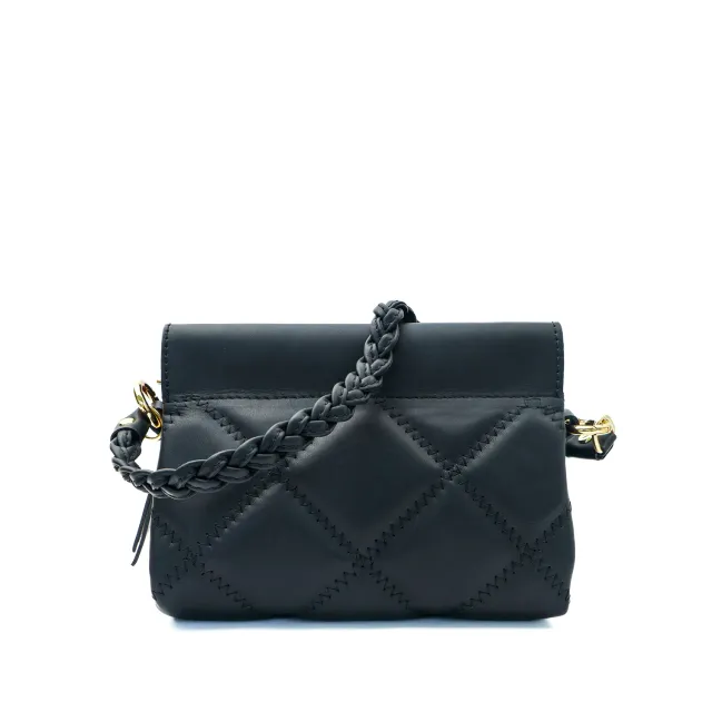 Latalia Sassari Nappa Mini skinnveske svart quiltet